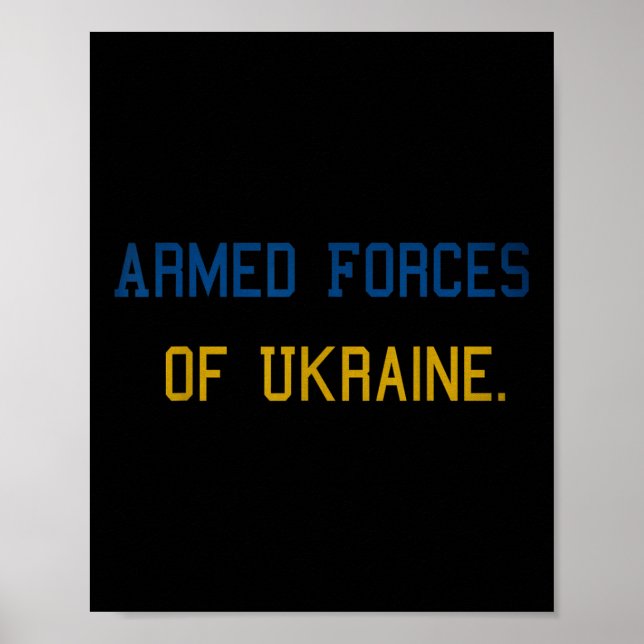 Ukrainas väpnade styrkor. poster (Framsidan)
