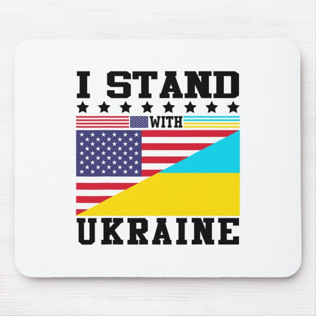 Ukraine American Pride Vintage Retro Ukrainian Fla Musmatta (Framsidan)