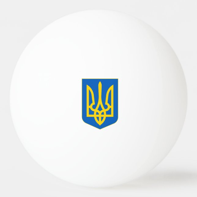 Ukraine Coat of Arms Pingisboll (Framsidan)
