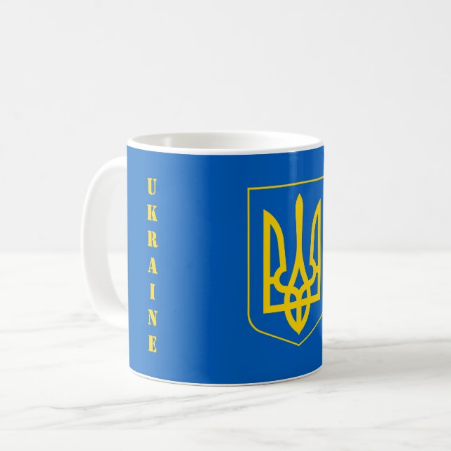 ukraine emblem kaffemugg (Framsida vänster)