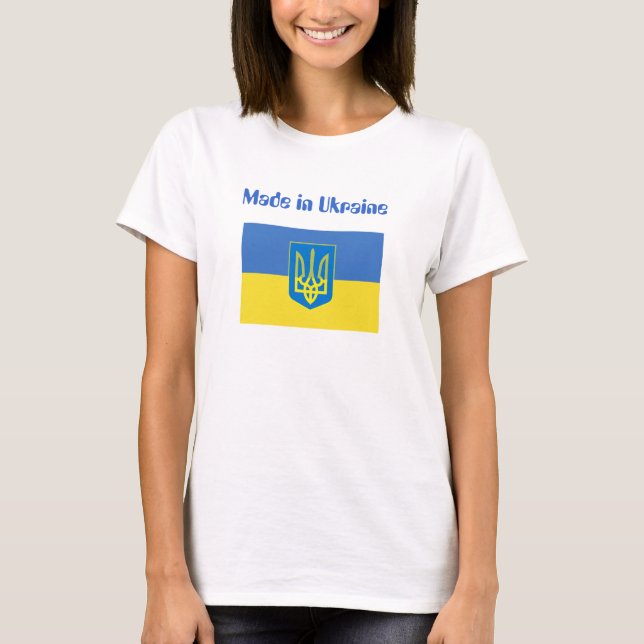 ukraine_flag 0703221027_tryzub, M…, - Skräddarsy Tee (Framsida)