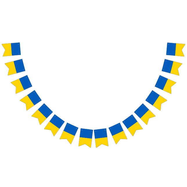 Ukraine flag bunting banner vimplar (Alla)