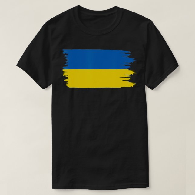 Ukraine Flag Merchandise For Ukrainians, American  T Shirt (Design framsida)