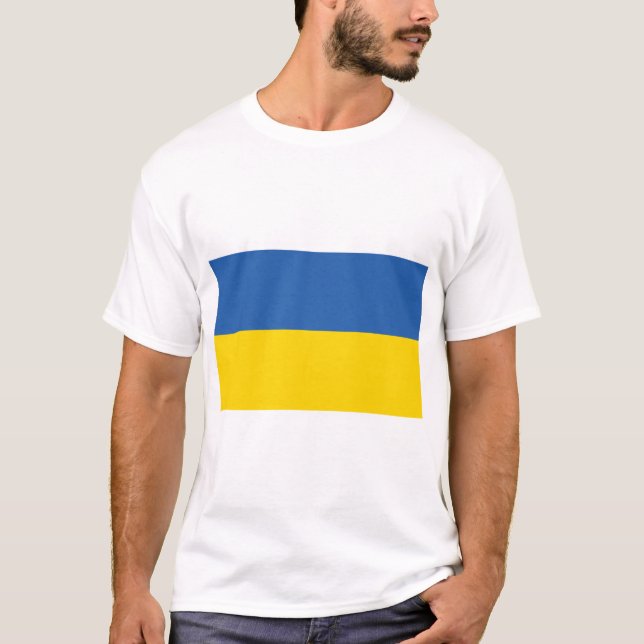 UKRAINE-FLAG T SHIRT (Framsida)