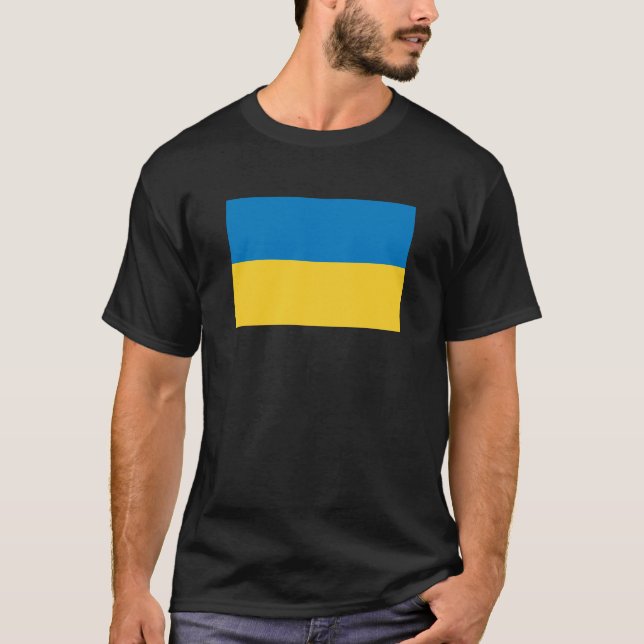 Ukraine flag T-Shirt, Patrio T Shirt (Framsida)