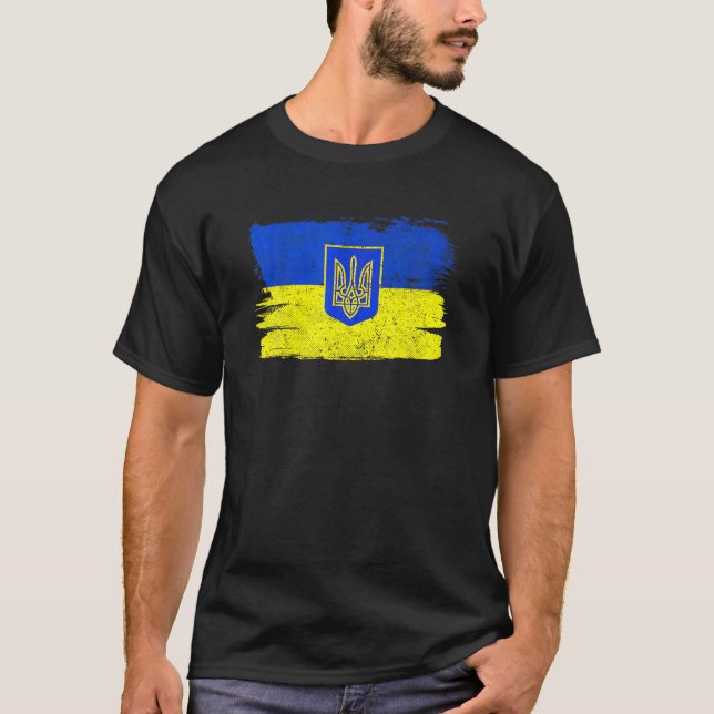 Ukraine Flag Ukrainian Support Friendship Peace Vi T Shirt (Framsida)