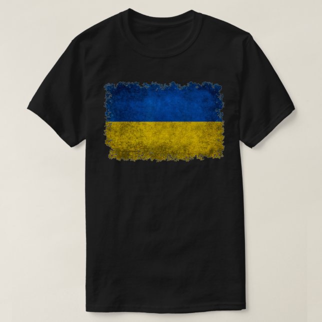 Ukraine Flag Ukrainian Ukraine Pride Heart  T Shirt (Design framsida)