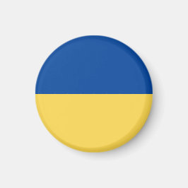 UKRAINE FLAGGA BUTTON MAGNET