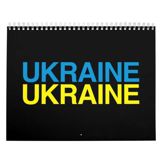 UKRAINE FLAGGA KALENDER (Omslag)