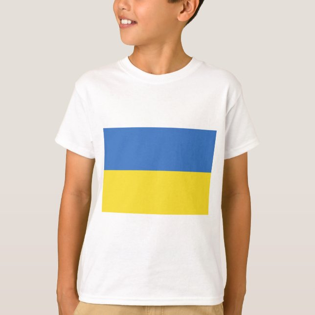 ukraine flagga t shirt (Framsida)