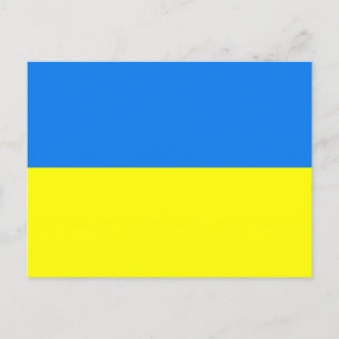 ukraine flagga vycard vykort