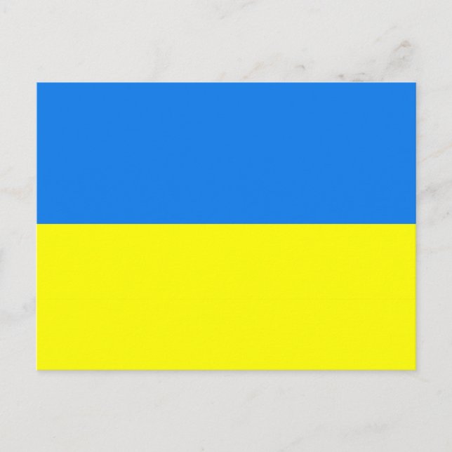 ukraine flagga vycard vykort (Framsida)