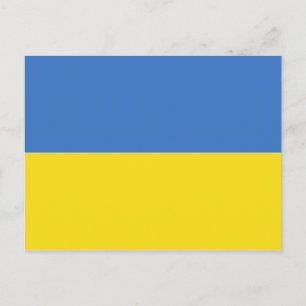 ukraine flagga vykort