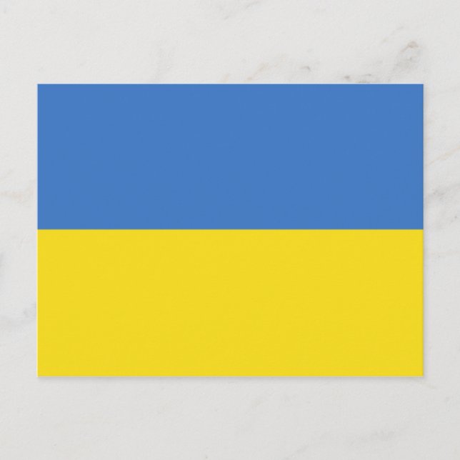 ukraine flagga vykort (Framsida)