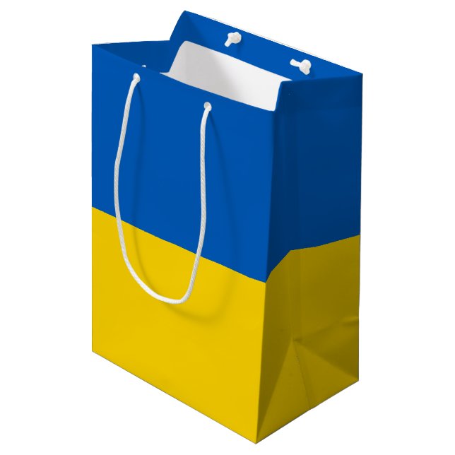 Ukraine Flagge (Framsidan Vinklad)