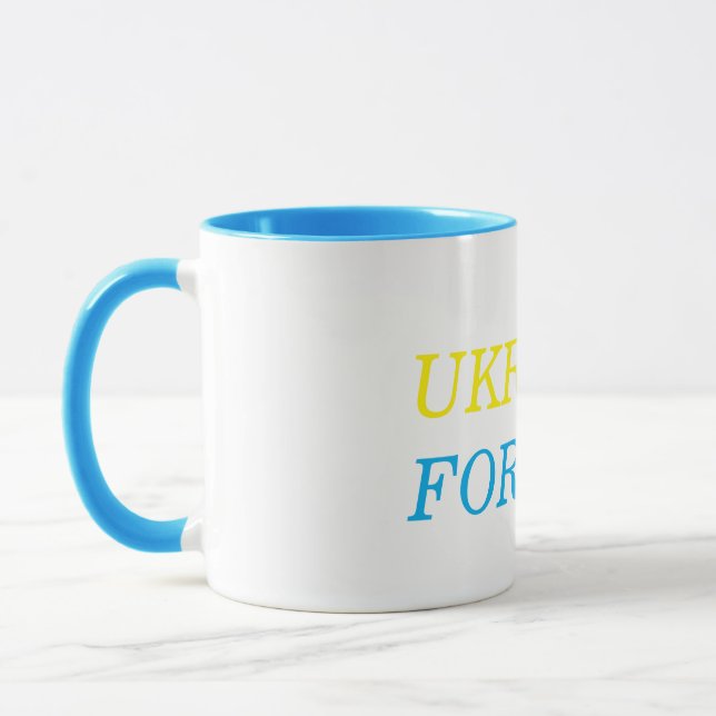 UKRAINE Forever kaffe mugg (Vänster)