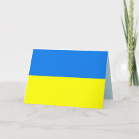 Ukraine-hälsningskort för flagga