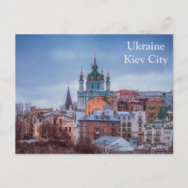 Ukraine Kiev City Travel Tourism Postcard Vykort (Framsida)