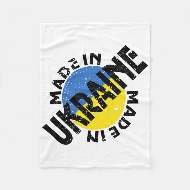 Ukraine Made - Ukraine Strong  Fleecefilt (Framsidan)