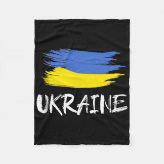 Ukraine Souvenir Gift Ukrainian Country Flag Brush Fleecefilt