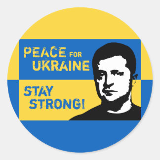 Ukraine – stoppt den sinnlosen Krieg! Runt Klistermärke