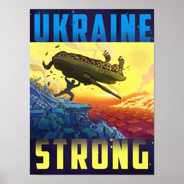 UKRAINE STRONG - poster (Framsidan)