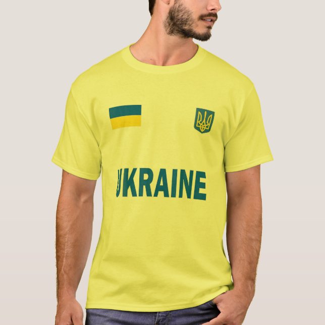 Ukraine Ukrainian Flag Men Women Kids Ukraine T Shirt (Framsida)