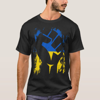 Ukraine  Ukrainian Flag Stand With Ukraine DNA  T Shirt