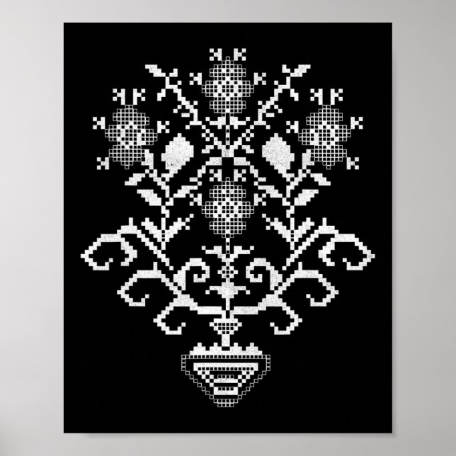 Ukraine Ukrainian Kiew Trysub Flag 6  Poster (Framsidan)