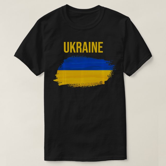 Ukraine  Ukrainian Tee Travel Flag  (Design framsida)