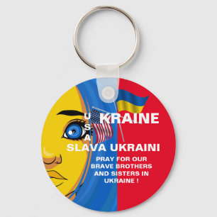 UKRAINE USA NYCKELRING