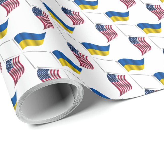 UKRAINE USA PRESENTPAPPER (Rullad Hörn)