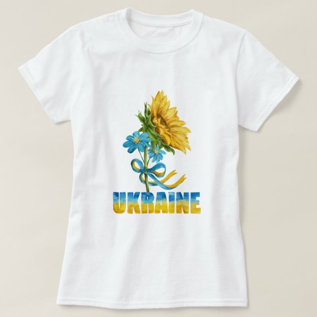 UKRAiNE VI STÅR AV DIG T Shirt (Design framsida)