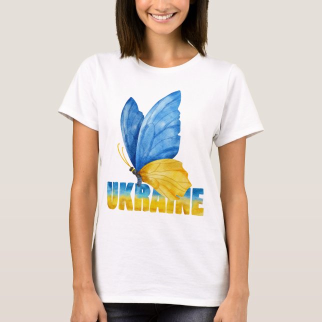UKRAiNE VI STÅR AV DIG T Shirt (Framsida)