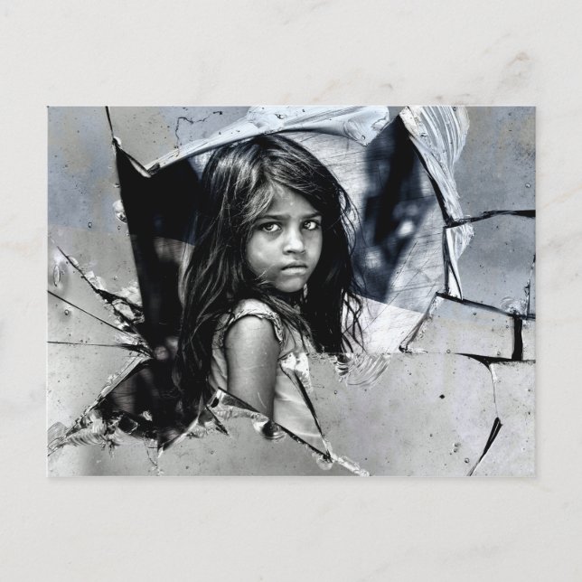 Ukraine War on Children Vykort (Framsida)