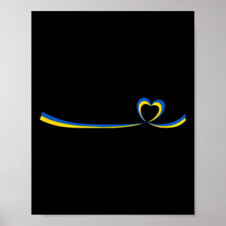Ukraines flagga2 poster