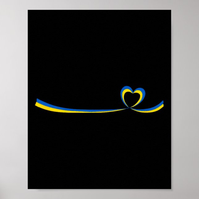 Ukraines flagga2 poster (Framsidan)