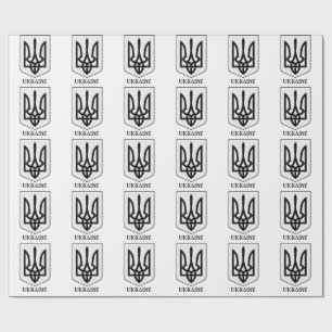 Ukraines statsvapen minimalistisk konst presentpapper