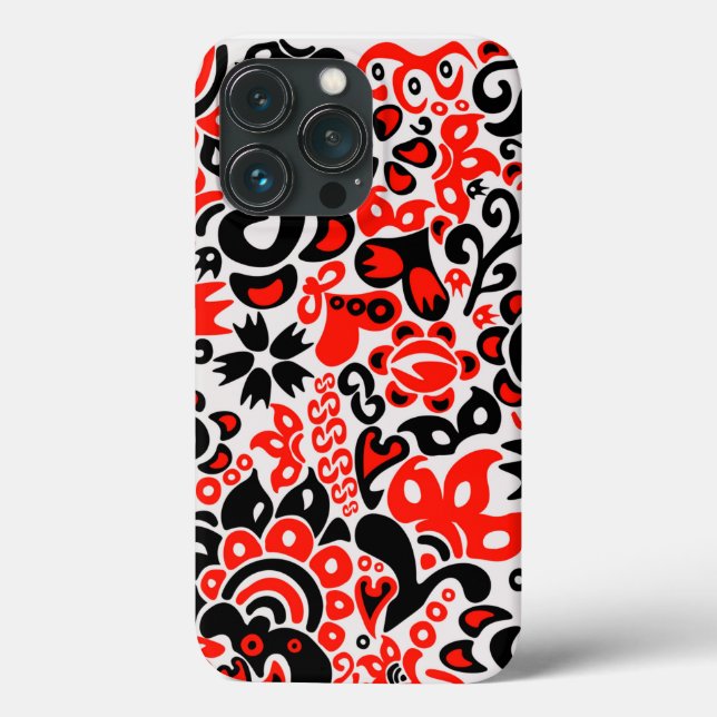 Ukrainian ethnic folk art floral pattern absrtact  (Baksida)