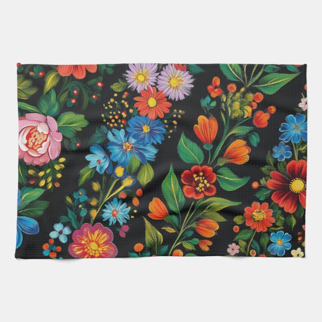 Ukrainian folk art. Kitchen Towels Kökshandduk (Horisontell)