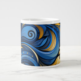 Ukrainian folk art pattern jumbo mugg