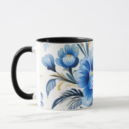 Ukrainian folk art pattern mugg