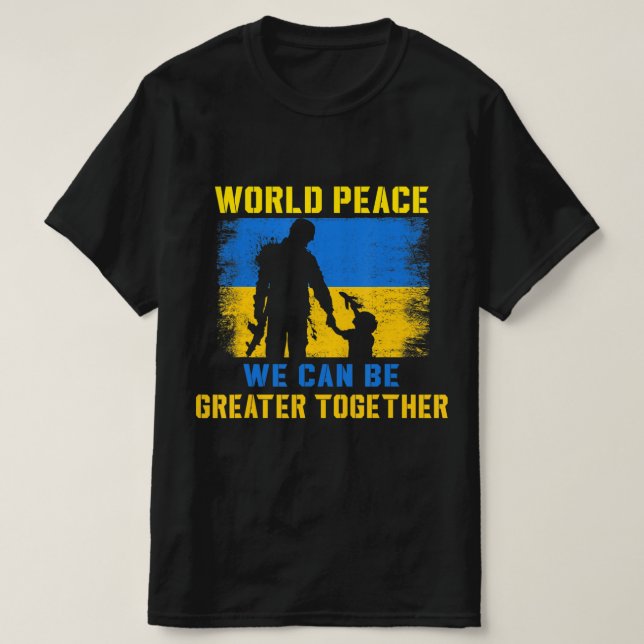 UKRAINIAN GROUND FORCES EMBLEM UKRAINE ARMY ARMED  T SHIRT (Design framsida)