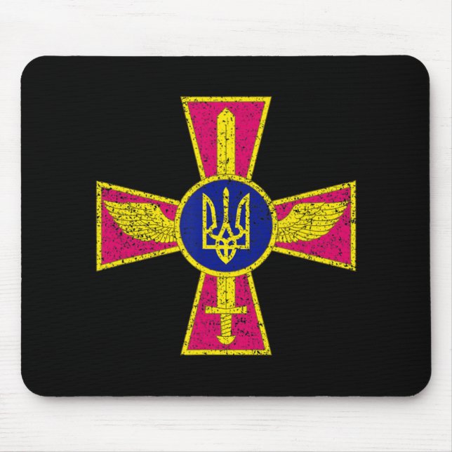 UKRAINIAN LUFT FORCE EMBLEM UKRAINA PASSERADE STYR MUSMATTA (Framsidan)
