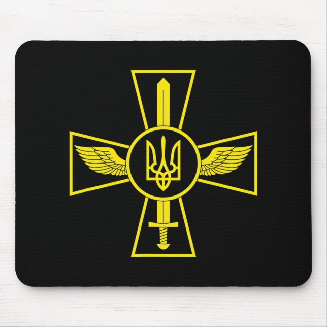 UKRAINIAN LUFT FORCE EMBLEM UKRAINA PASSERADE STYR MUSMATTA (Framsidan)