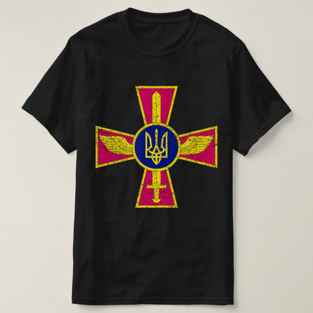 UKRAINIAN LUFT FORCE EMBLEM UKRAINA PASSERADE STYR T SHIRT (Design framsida)