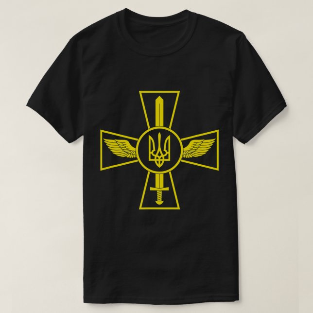 UKRAINIAN LUFT FORCE EMBLEM UKRAINA PASSERADE STYR T SHIRT (Design framsida)