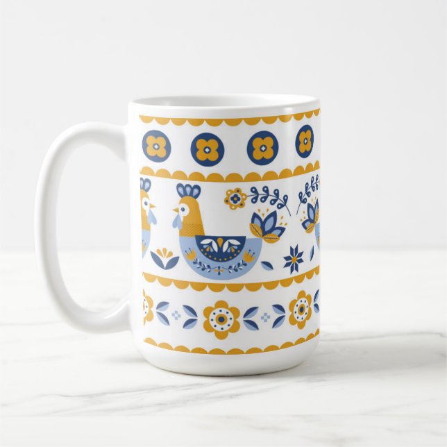 Ukrainian ornament kaffemugg (Vänster)
