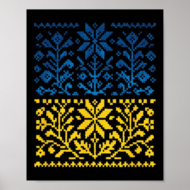 Ukrainian Sunflower Vyshyvanka  Poster (Framsidan)