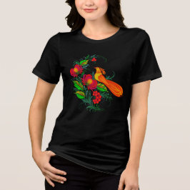 Ukrainian traditional Petrikivka art Tri-Blend Shi T Shirt